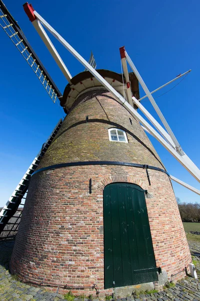 Деталь Сховище Типового Голландського Вітряка — стокове фото