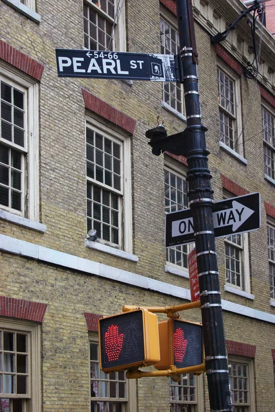 Stedelijk Zicht New Yorkse Gebouwen Straten — Stockfoto