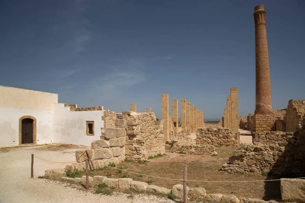 Pemandangan Indah Desa Yunani Kuno Pantai — Stok Foto