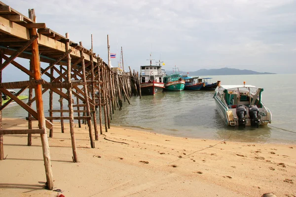 View Thai Fishing Boats — Stock Photo, Image