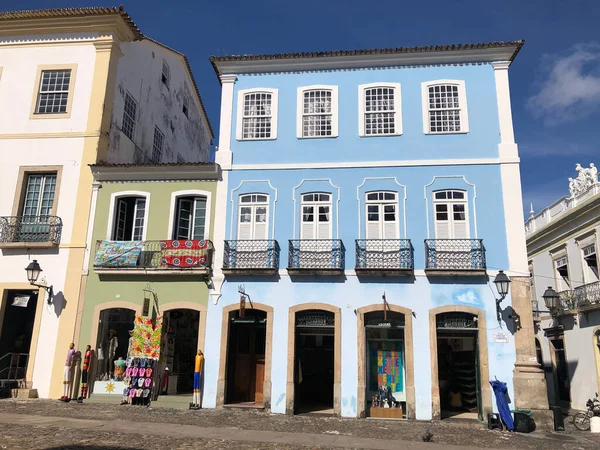 Hermosos Edificios Antiguos Escena Calle Del Casco Antiguo Plano Viaje — Foto de Stock