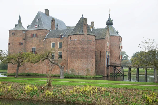 Ammersoyen Κάστρο Βρίσκεται Στο Ammerzoden — Φωτογραφία Αρχείου