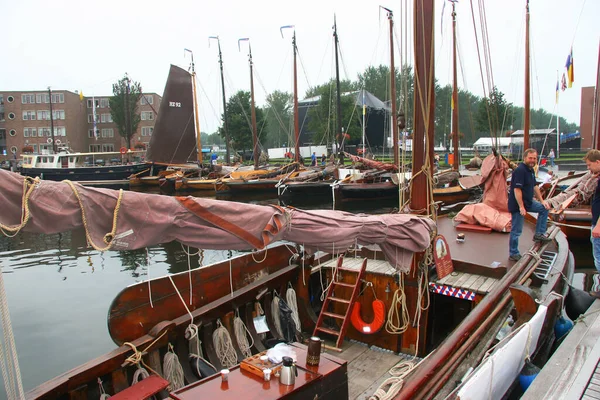 Harbor Boats European Town — Stock Photo, Image