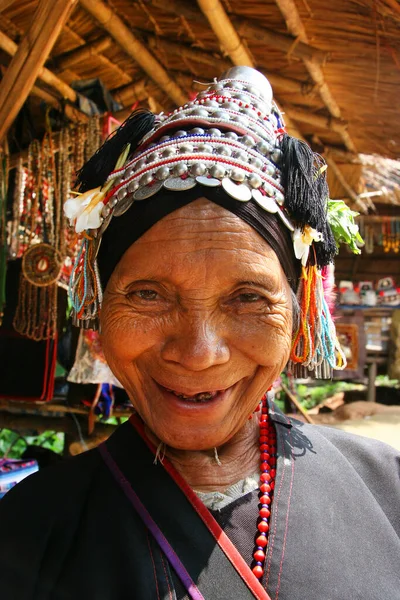 Traditionelle Thailändische Frau Einem Kleid — Stockfoto