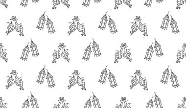 Ramazan karalama geçmişi. Kurban karalama şablonu geçmişi. Hilal ay ve ketupat karalama resimli kusursuz bayram mübarek deseni. Ramazan el çizimi.