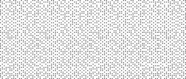 Soyut beyaz arkaplan. Küçük noktaların geometrik şekilleri, boşluklu noktaların dokusu, monokrom, yarım ton deseni, vektör illüstrasyonu