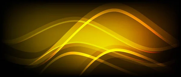 Неоновий Абстрактний Фон Дизайн Яскравих Хвиль Хаотичні Вигнуті Лінії Морська — стоковий вектор