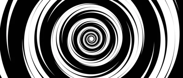 Fond Abstrait Niveaux Gris Conception Tunnel Monochrome Texture Des Cercles — Image vectorielle
