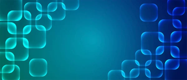Gradiente Blu Neon Cornice Sfondo Morfismo Del Vetro Design Dei — Vettoriale Stock
