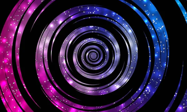 Neon Hintergrund Stellar Ned Design Offener Raum Galaxien Die Milchstraße — Stockvektor