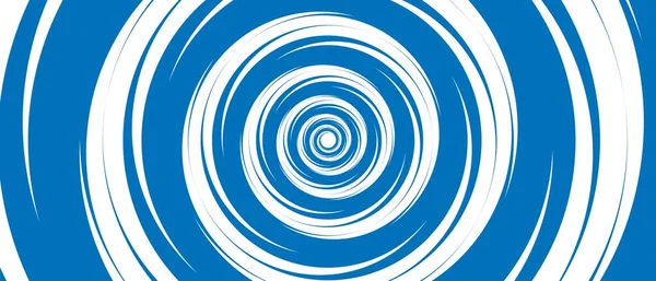 Contexte Abstrait Conception Tunnel Bleu Texture Des Cercles Tordus Spirale — Image vectorielle
