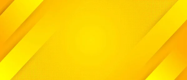 Желтый Абстрактный Фон Перемещение Трехмерных Линий Тенью Текстура Точек Дизайн — стоковый вектор