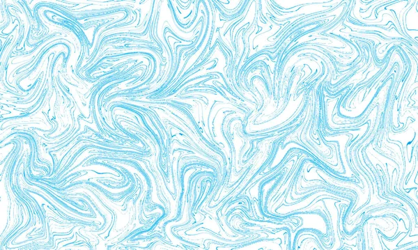Abstracte Blauwe Achtergrond Vloeibaar Marmer Ontwerp Textuur Van Gemorste Verf — Stockfoto