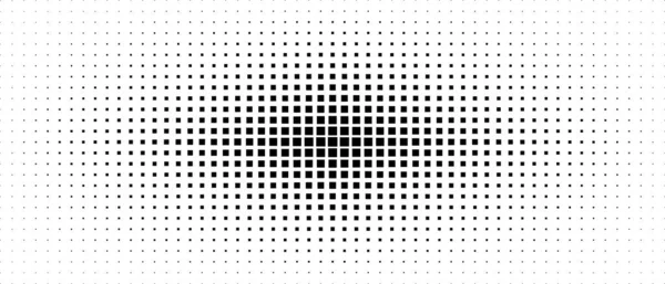 半色调马赛克背景 几何形状的设计 大小不同的正方形的结构 线条上的图案横幅 海报的技术 社交网络 — 图库矢量图片