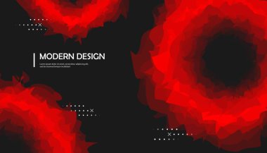 Neon arka plan. Kaotik çemberlerin, noktaların, kara deliklerin pankart tasarımı. Spiral uzay geçidi, tünel. Teknoloji için poster dokusu, web sitelerinin iniş sayfaları, tıp, sosyal ağlar. Vektör