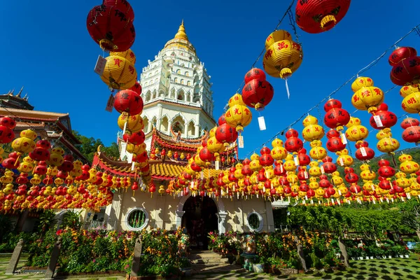 Kek Lok Tempio Cinese Decorato Con Lanterne Carta Cinese Capodanno — Foto Stock