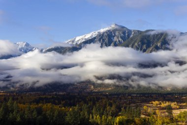 Autumn landscape of fall colors in the Similkameen Valley near Cawston, British Columbia, Canada 