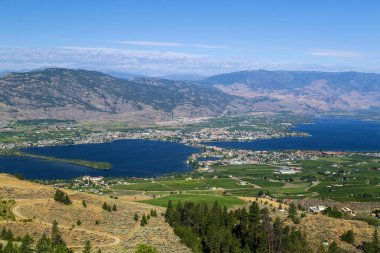 Osoyoos Okanagan Vadisi İngiliz Kolombiya Kanada manzarası