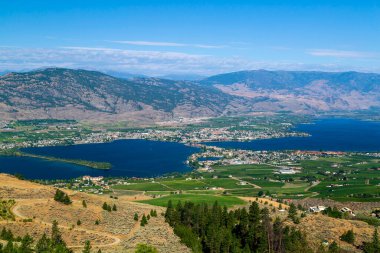 Osoyoos Okanagan Vadisi İngiliz Kolombiya Kanada manzarası