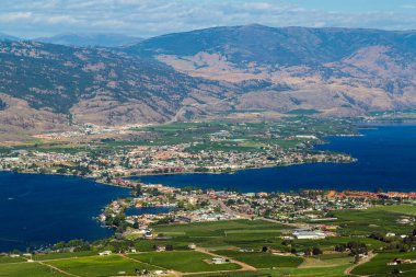 Osoyoos Okanagan Vadisi İngiliz Kolombiya Kanada manzarası