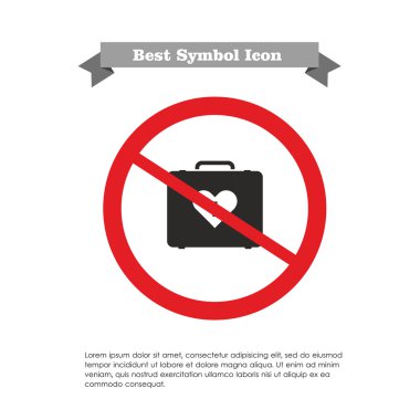 Herhangi bir tıbbi yardım çantası simge