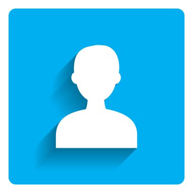 Baş siluet simge mans