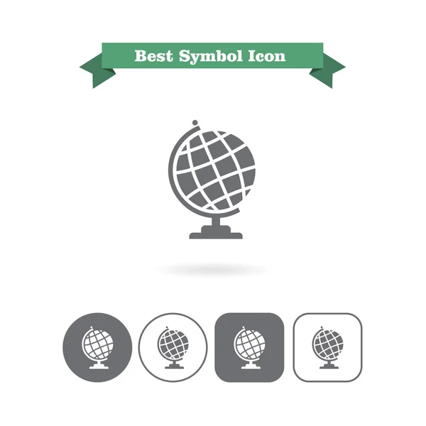 Earth globe icons — Stock Vector