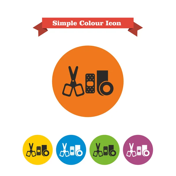 Bandages icons — Stock Vector