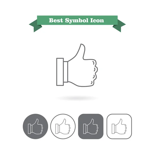 Thumb up icons — Stock Vector