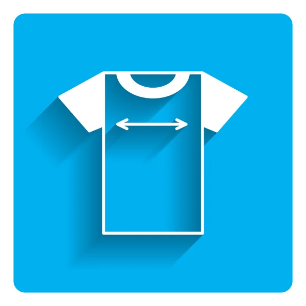 T-shirt dimensioni icona — Vettoriale Stock