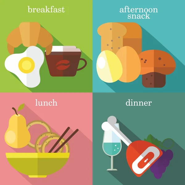 Everyday meals — Stockvector