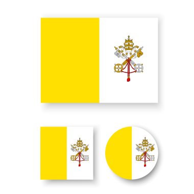 Vatican City flag clipart