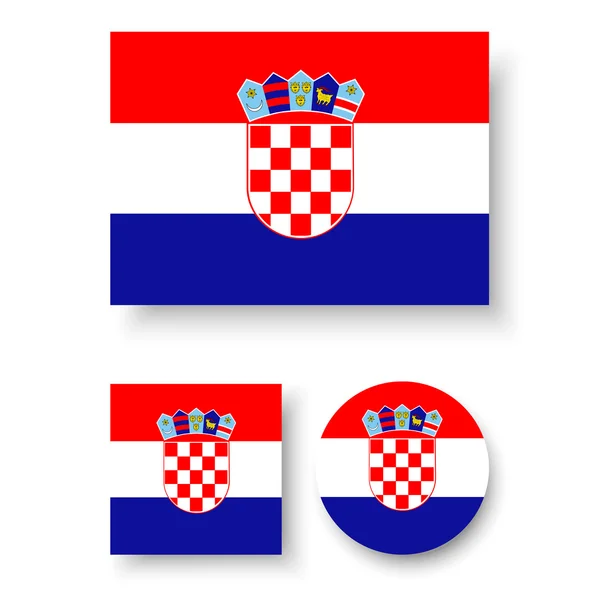 Bandera de Croacia — Archivo Imágenes Vectoriales