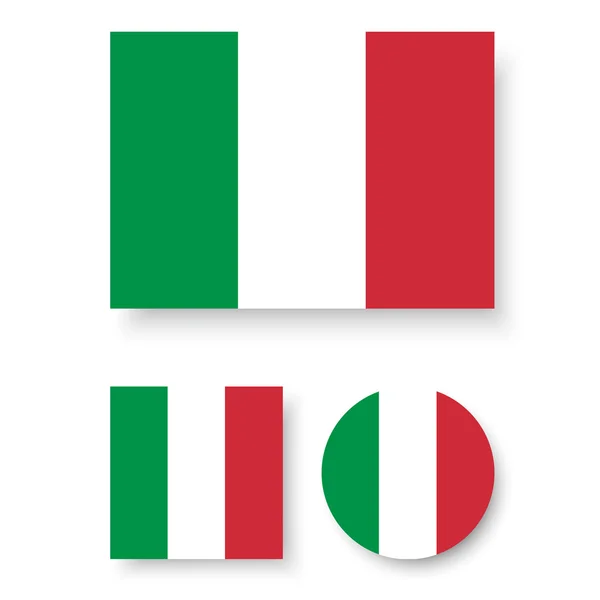 Drapeau Italie — Image vectorielle