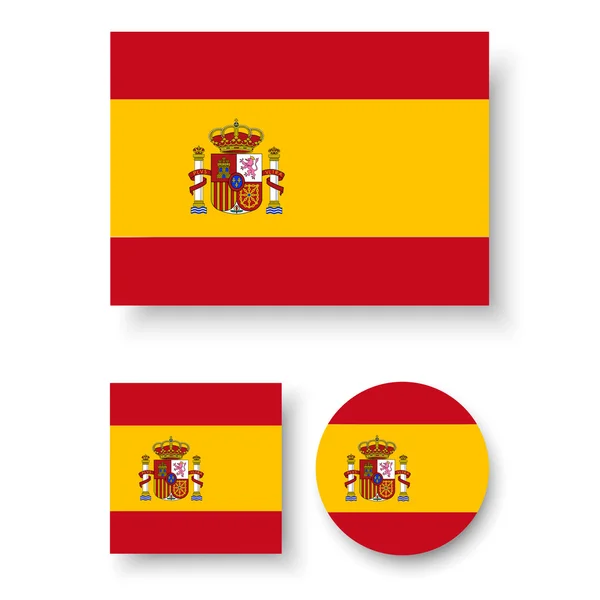 Spagna bandiera Vettoriali Stock Royalty Free