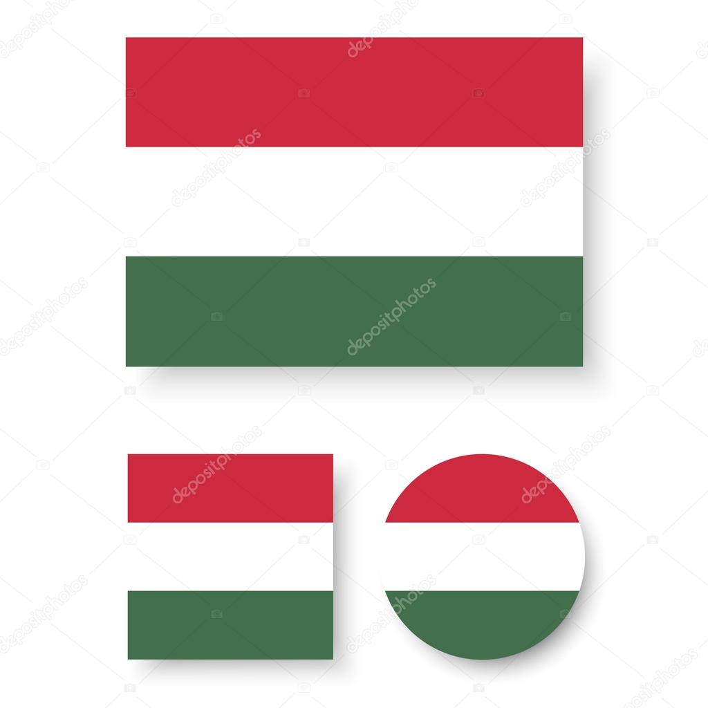 Magyar zászló — Stock Vektor © RedineVector #76369221