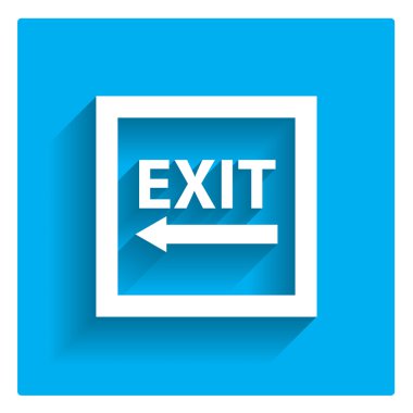 Çıkış için sol işareti