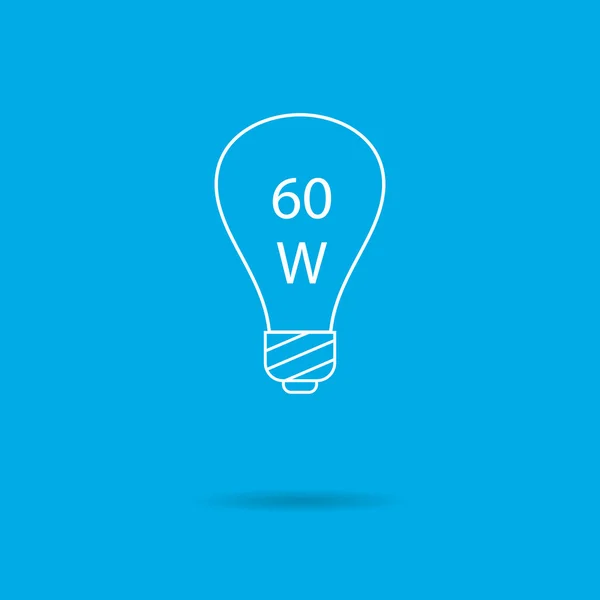 Bombilla de 60W — Vector de stock