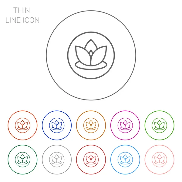 Lotus icon — Stock Vector