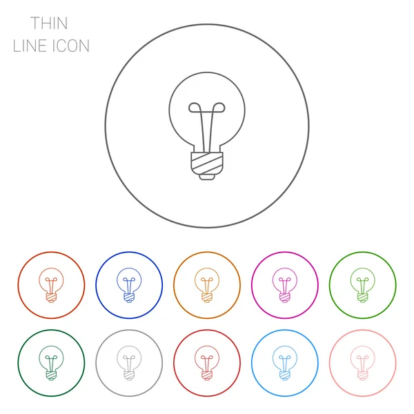 圆形灯泡 — 图库矢量图片