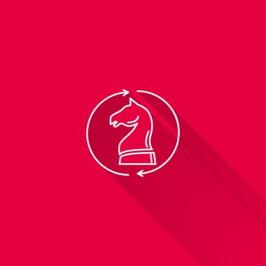 Satranç knight kutsal kişilerin resmi 