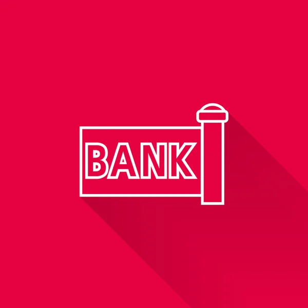 Banken skylt — Stock vektor