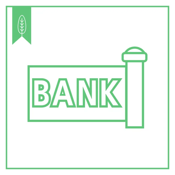 Bank signboard — Stock Vector