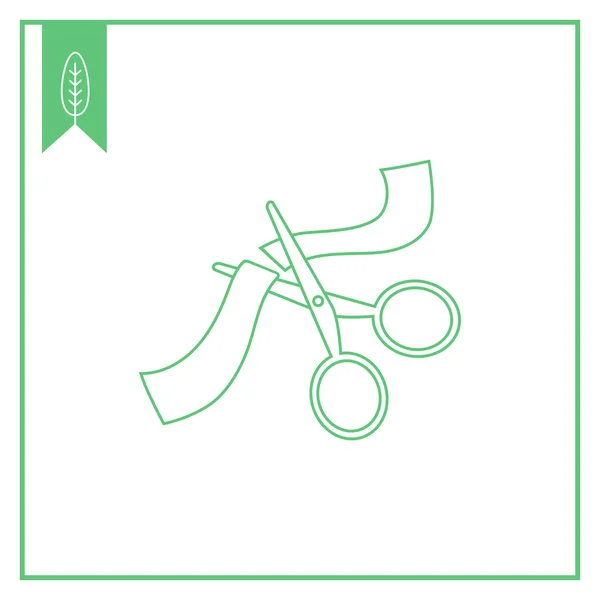 Cutting ribbon — Stock Vector