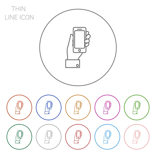 手持智能手机 — 图库矢量图片