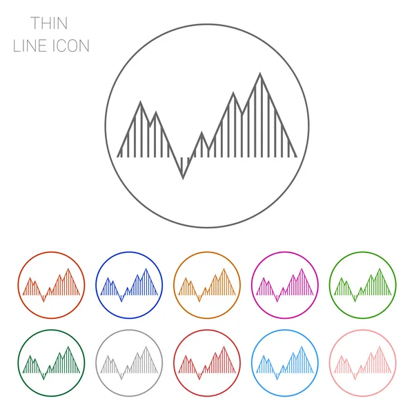 Graph icon — Stock Vector