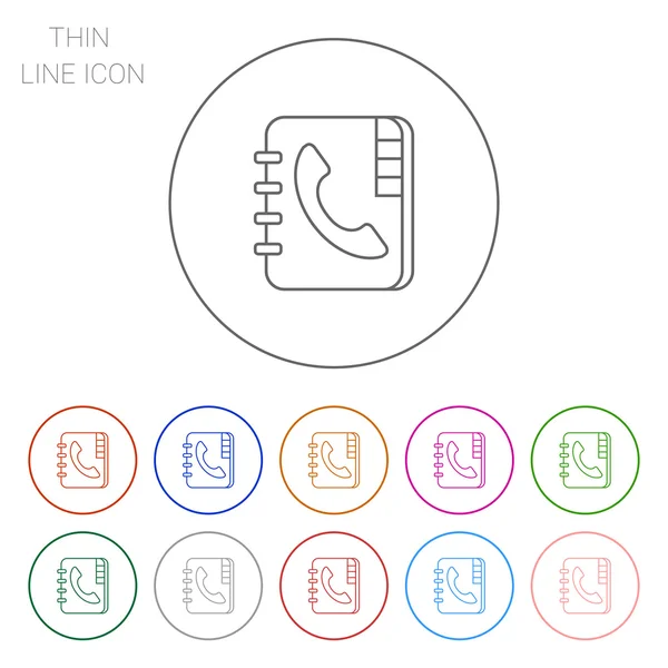 Telefonbuch-Symbol — Stockvektor