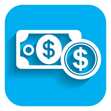 Doları banknot ve dolar işareti