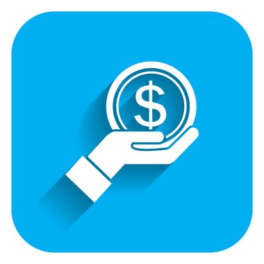 Palm üzerinde dolar işareti 