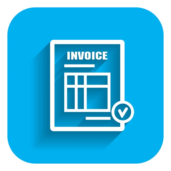 Icono de factura — Archivo Imágenes Vectoriales